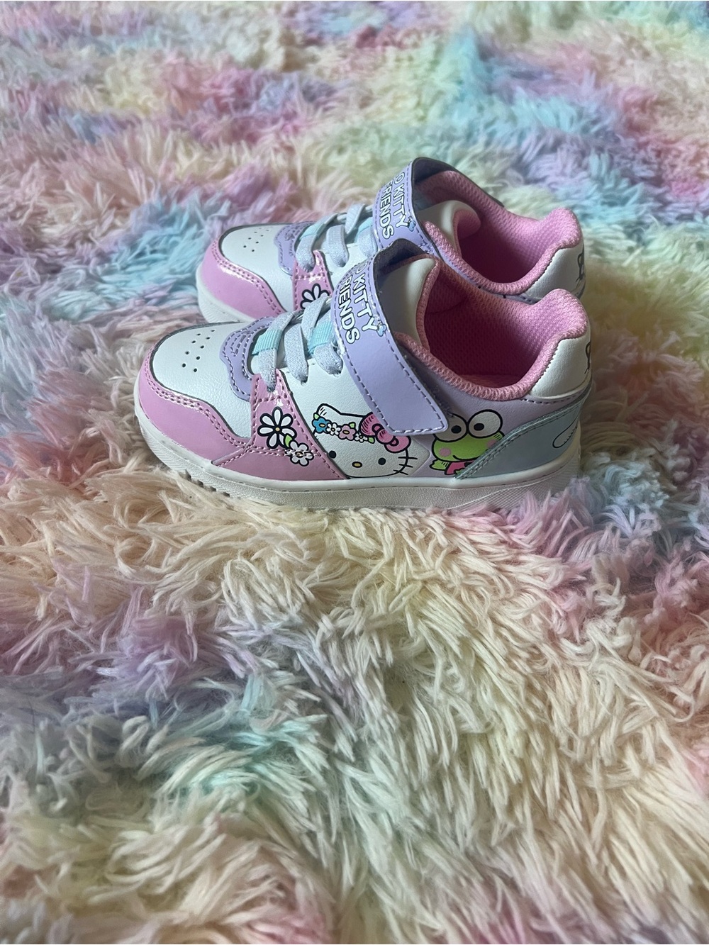 Hello Kitty Pink, White & Light Purple Kids Sneakers